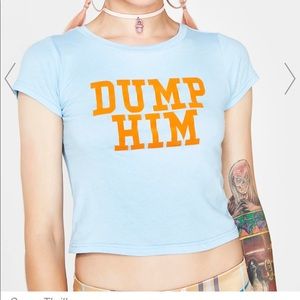 Dump him  sugar thrills crop top